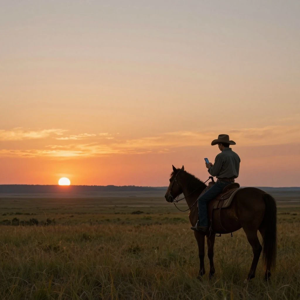 Scrolling Along the Lone Prairie