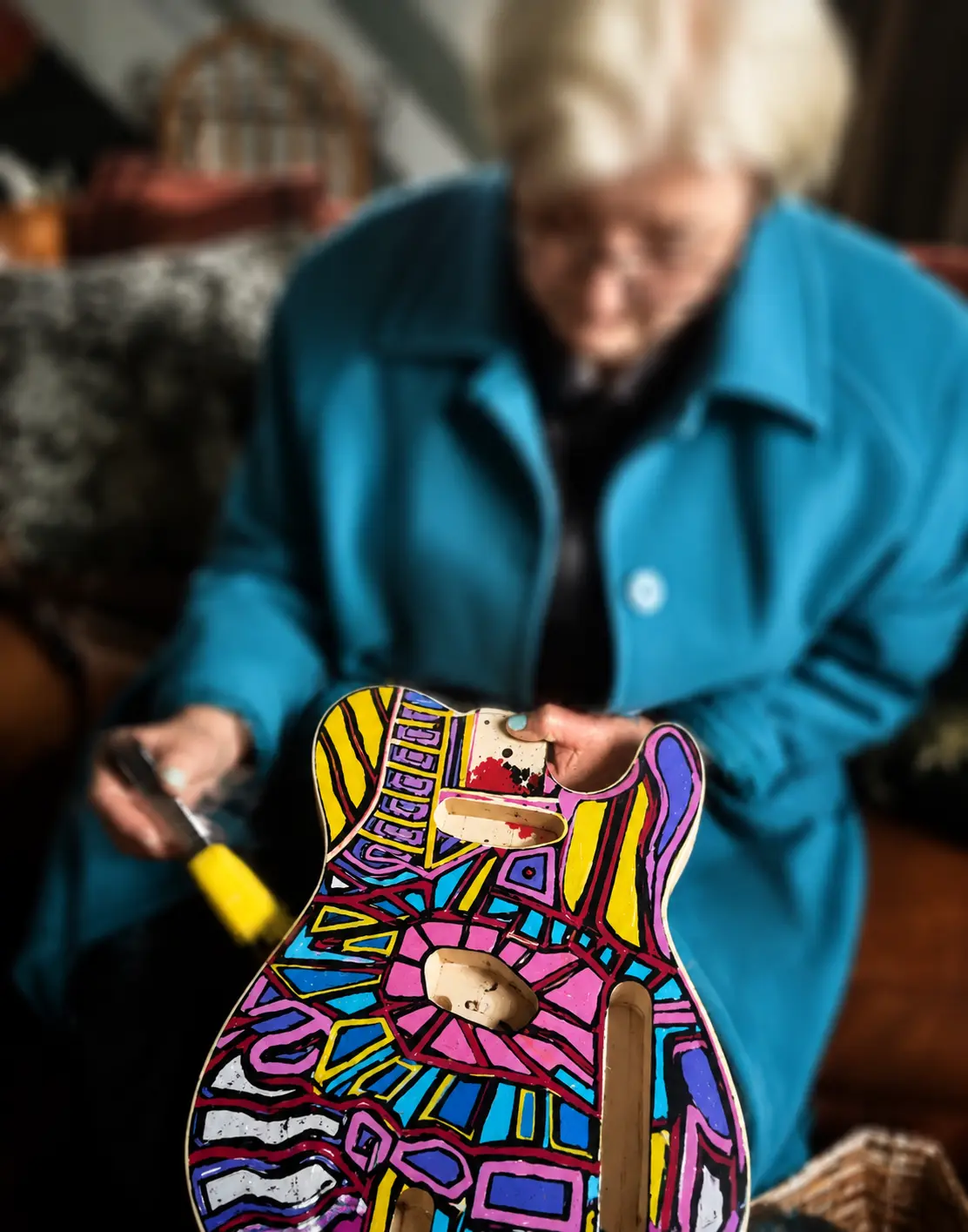 The Woman Who Paints Guitars